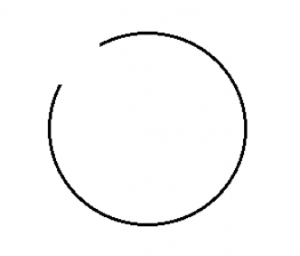 incomplete circle